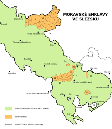 Morawskie enklawy na Śląsku