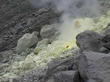 A sulfuric vent in Mount Apo