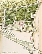 Plan du couvent des Capucins, voisin du Bastion du même nom.