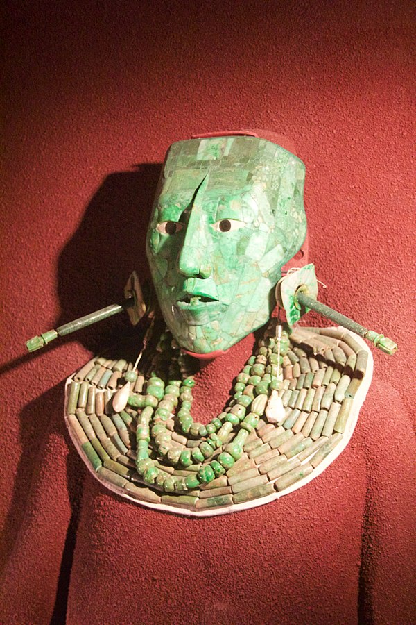 Funeral mask of K'inich Janaab' Pakal at the National Museum of Anthropology (Mexico)