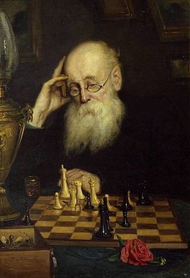 Myasoedov Chess with himself 1907.jpg