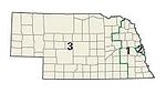 Congresdistricten van Nebraska sinds 2003