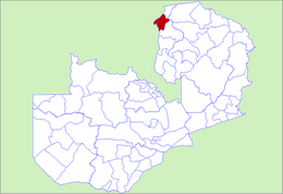 District de Nchelenge - Carte