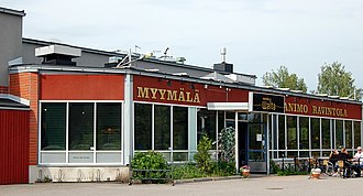 The factory shop and restaurant of Nokian Panimo. Nokian Panimon myymala ja ravintola.jpg