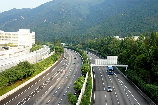 North Lantau Highway in Hong Kong