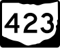 State Route 423 marker