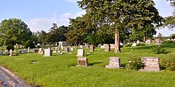 Hřbitov v Oak Hill graves.jpg