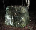 Modern Ásatrú: Yule blót at a boulder. Modern asatro: Julblot vid offersten.