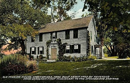 Mission House, built about 1740. Postcard c. 1908.