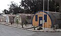 Former Nissen huts at RAF Ta Kali, Malta which now form part of a crafts village