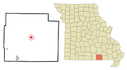 Location of Alton, Missouri