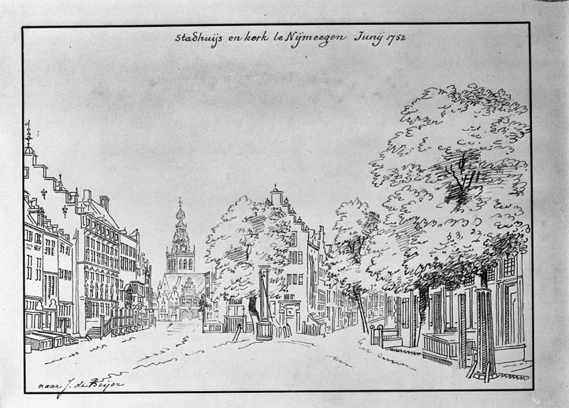 File:Overzicht, tekening, kopie naar de Beyer, in bezit van Rijksdienst voor de Monumenten Zorg - Nijmegen - 20168040 - RCE.jpg