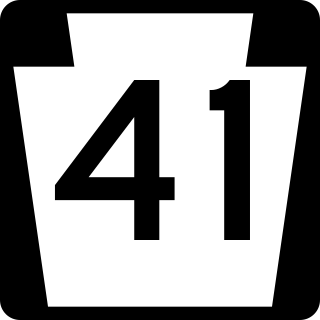 <span class="mw-page-title-main">Pennsylvania Route 41</span> State highway in Pennsylvania, US