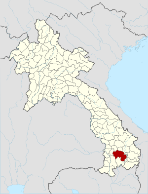 Paksong District in Laos 2015.svg