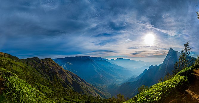 Panoramic View from the Kolukkumalai of the Theni Valley, Munnar Panoramic View from the Kolukkumalai of the Theni Valley, Munnar.jpg