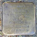 Deutsch: Stolperstein für Paul Aron Goldschmidt vor dem Gebäude Fabriciusstraße 274 in Hamburg-Bramfeld.