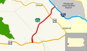 Pennsylvania Route 576 map.svg