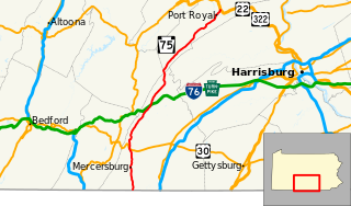Pennsylvania Route 75 highway in Pennsylvania
