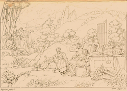 Peyron - L'Entretien de Démocrite avec Hippocrate (1812).png