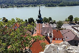 El Danubio desde la iglesia parroquial de Marbach an der Donau