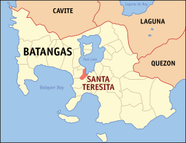 Santa Teresita na Batangas Coordenadas : 13°51'59.00"N, 120°58'53.00"E