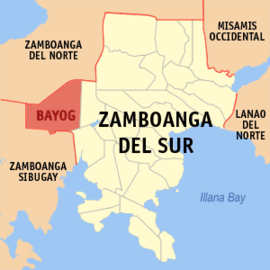 Bayog na Zamboanga do Sul Coordenadas : 7°50'50.66"N, 123°2'32.13"E
