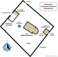 * Nomination Floor Plan of the Armenian Monastery of Zamca (Romania)Combrian 22:47, 22 March 2023 (UTC) * Decline  Oppose Sorry, but the diagram looks cursory. one of the dashed lines has a background; the round building structure is not smoothly connected to the rest of the building. --痛 04:45, 28 March 2023 (UTC)