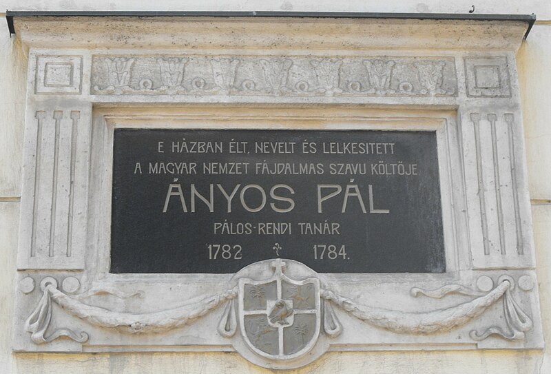 File:Plaque Pál Ányos.jpg