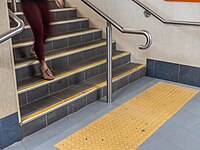 Platform 2 stair Roma Street busway station Roma St Brisbane P1100723.jpg