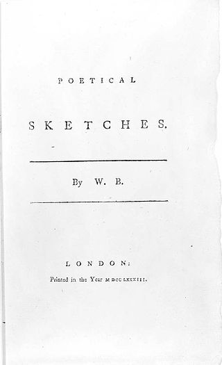 <i>Poetical Sketches</i> Collection of poetry by William Blake