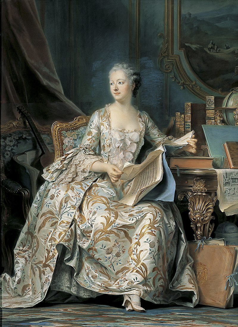 Maurice Quentin de La Tour, Madame de Pompadour, 1755, pastel (Louvre)