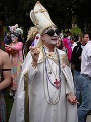 Pope Dementia The Last, a member of the Sisters of Perpetual Indulgence San Francisco