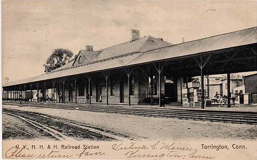 Railroad station, c. 1907