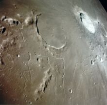 Volcanic rilles near the crater Prinz Prinz crater Apollo 15.jpg