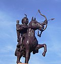 Prithviraj Chauhan, a twelfth century ruler of Delhi and Ajmer who unified several Rajput clans and repelled a Ghorid invasion of India in 1191.