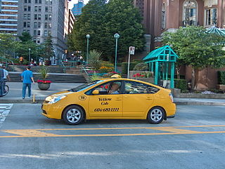 <span class="mw-page-title-main">Hybrid taxi</span> Taxicab service provided with a hybrid electric car