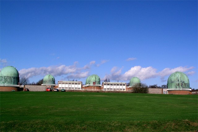 The former buildings and telescopes of the Royal Greenwich Observatory at Herstmonceux