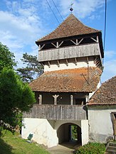 Turnul de poartă al bisericii evanghelice fortificate
