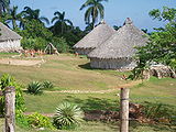 Reconstruction of a Taíno village in Cuba