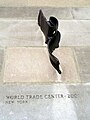 A strip of metal from the World Trade Center (2001)...