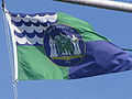 Flag of the Town of Riverhead flying at Grumman Memorial Park.