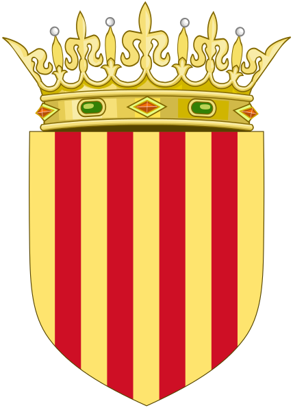 Датотека:Royal arms of Aragon (Crowned).svg