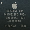 An illustration of the application processor SoC in Apple's iPod nano 4 and iPod touch 2