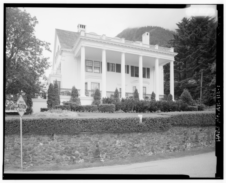 File:SOUTHEAST FRONT - Alaska's Governor's Mansion, 716 Calhoun Avenue, Juneau, Juneau Borough, AK HABS AK,8-JUNE,3-1.tif