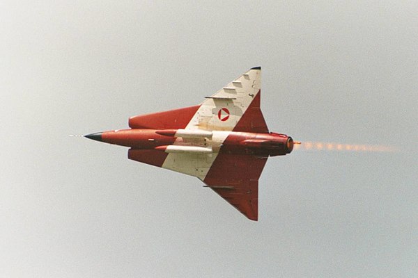 The Saab 35 Draken was a successful tailless double-delta design