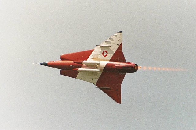 The Saab 35 Draken was a successful tailless double-delta design