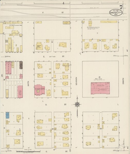 File:Sanborn Fire Insurance Map from David City, Butler County, Nebraska, 1922, Plate 0007.tiff