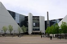 The TDSB East Education Office in the Scarborough Civic Centre; formerly housed the offices of SBE. Scarborough Civic Centre.jpg