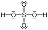Valenzstrichformel von H2SO4
