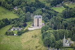 Borthwickin linna sijaitsee Midlothianin alueella